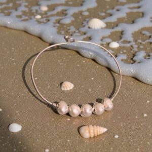 Freshwater Pearl Bangle Bracelet